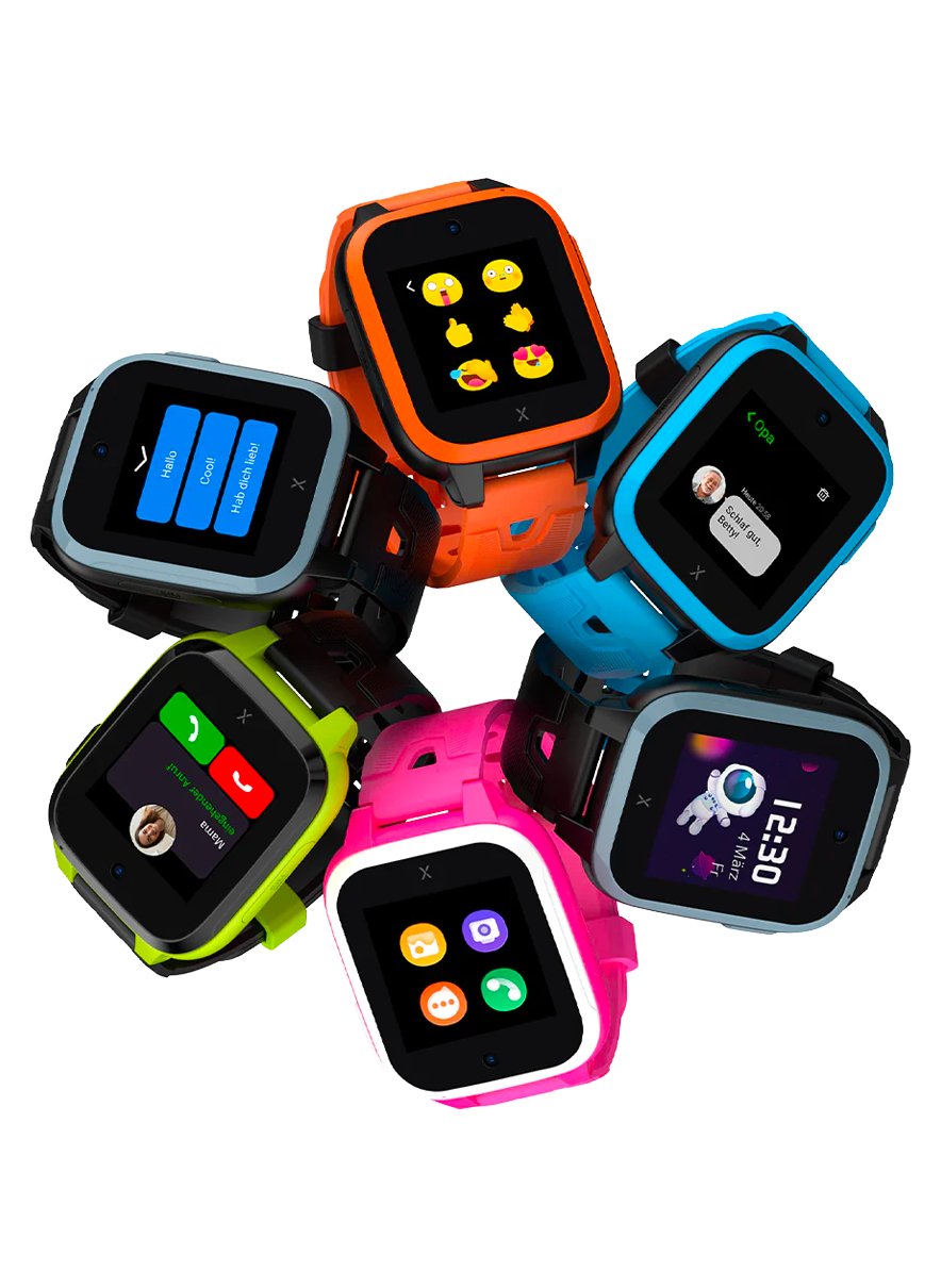 PTHTECHUS T30 Kids Smartwatch 4G with Phone GPS SOS Black