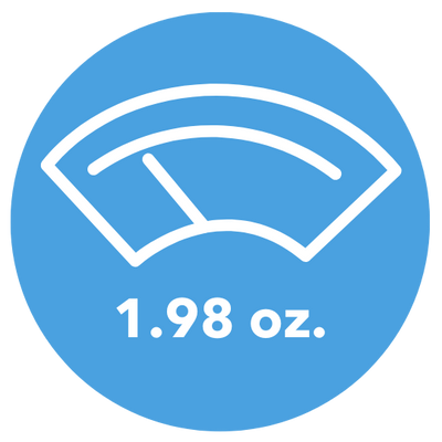  Icon of a weight scale with the text 