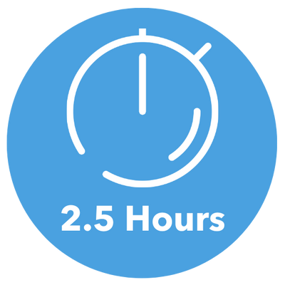  Icon of a stopwatch with the text 