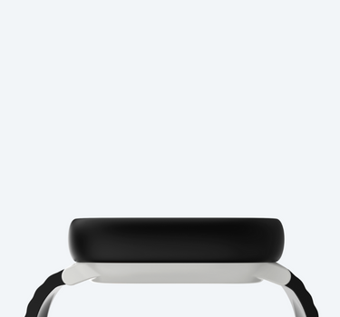 The Xplora X6Play smartwatch for kids displayed from the side showcased with the cover and strap