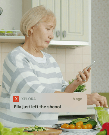 Xplora Gurdian App Notification of Safe zone