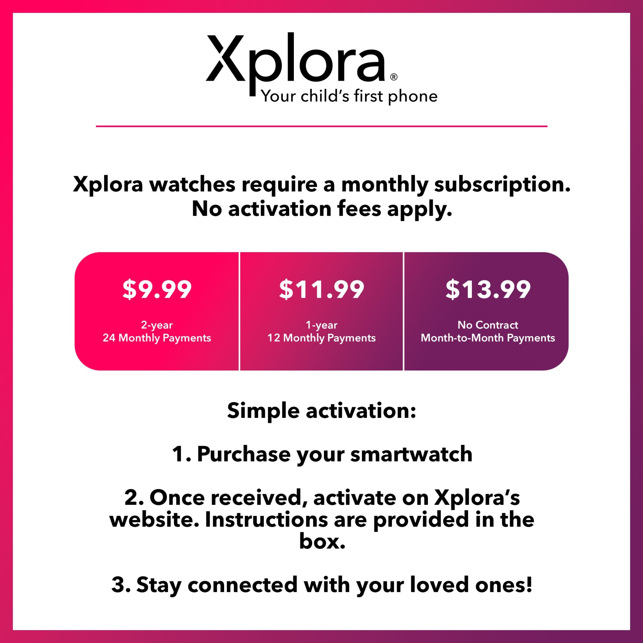 Cellular Child-Targeted Smartwatches : Xplora XGO3
